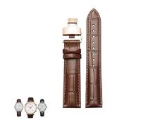 dongriuk Correa de cuero para reloj Tissot 1853 Le Locle Seastar Gentleman Ballade para hombre y mujer(Brownp1,23mm)