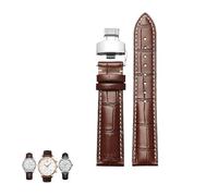 dongriuk Correa de cuero para reloj Tissot 1853 Le Locle Seastar Gentleman Ballade para hombre y mujer(Browns2,19mm)