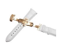 dongriuk Correa de cuero para reloj Tissot Le Locle 1853, Gentleman Couturier Ballade(Whiteg,22mm)