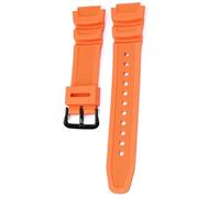dongriuk Correa De Goma Para Reloj Con Hebilla Para Casio AQ-S810W/S800W AE-1000W SGW-400H/300H/500H W-735H, Pulsera(Orange black buckle)