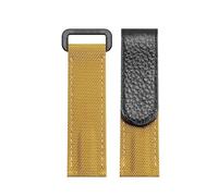 dongriuk Correa de nailon con para reloj Rolex Daytona Submariner, correa de lona para Omega.(Ginger yellow)