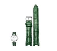 dongriuk Correa de piel con muescas para pulsera GC PASHA DE para hombre y mujer, especial para Rossini(Greens,18-8mm)