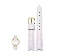 dongriuk Correa de piel con muescas para pulsera GC PASHA DE para hombre y mujer, especial para Rossini(Whiter,22-13mm)