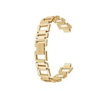 dongriuk Correa de reloj de acero inoxidable brillante con interfaz convexa esqueletizada especial para la serie CK K7L231/7L235/7L236(Gold)