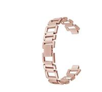 dongriuk Correa de reloj de acero inoxidable brillante con interfaz convexa esqueletizada especial para la serie CK K7L231/7L235/7L236(Rosegold)