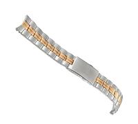 dongriuk Correa de reloj de acero inoxidable de 20 mm para Tissot PR100 T101.417 T101410(Silver rosegold)