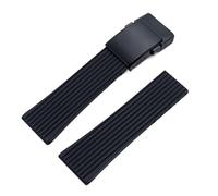 dongriuk Correa de reloj de caucho para Breitling Avenger Challenger Superocean Heritage.(Black2 matte black,22mm)