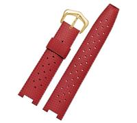 dongriuk Correa de reloj de caucho para la serie Cartier Pasha, accesorio de cadena con muescas.(Reedg,20-12mm)