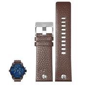 dongriuk Correa de reloj de cuero genuino para Diesel DZ4323/7395/7313/7350, cadena de reloj con grano de lichi.(Browns,22mm)