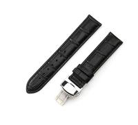 dongriuk Correa de reloj de cuero genuino para hombre y mujer Tissot 1853 Le Locle T41 T00407b Tarfish Junya T461(Black-Steel-B1,19mm)
