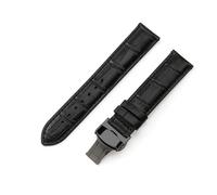 dongriuk Correa de reloj de cuero genuino para hombre y mujer Tissot 1853 Le Locle T41 T00407b Tarfish Junya T461(Black-Black-B1,21mm)