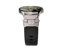 dongriuk Correa de silicona de liberación rápida de 22 mm para reloj inteligente OnePlus 2 2R y Amazfit Balance.(T black)