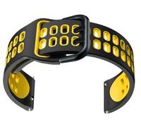 dongriuk Correa de silicona para reloj TicWatch Pro 3 Ultra/LTE/2021 GPS S2 E2 GTX, correas de repuesto, pulsera de 20mm y 22mm(Yellow,For TicWatch 2)