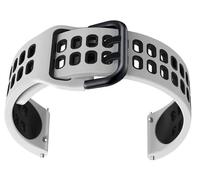 dongriuk Correa de silicona para reloj TicWatch Pro 3 Ultra/LTE/2021 GPS S2 E2 GTX, correas de repuesto, pulsera de 20mm y 22mm(White Black,For TicWatch Pro 3)