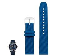 dongriuk Correa de silicona y caucho para Breitling Avenger y Super Ocean Heritage II(Light blues2,22mm)