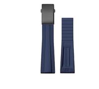 dongriuk Correa plegable de caucho fluorado para cronógrafo Breitling Avenger Super Ocean(Dark blue black)