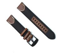 dongriuk Correas De Liberación De Cuero De Nailon Vintage Para Hombres Para Seiko Para Correa De Reloj Omega Con Hebilla(Black,22mm)