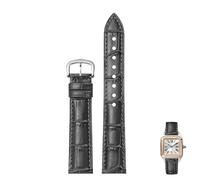 dongriuk Correas De Reloj De Cuero Con Hebillas De Pasador Compatibles Con Tank Dumont Santos Para Hombre Y Mujer.(Blacks,19mm)