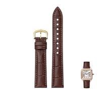 dongriuk Correas De Reloj De Cuero Con Hebillas De Pasador Compatibles Con Tank Dumont Santos Para Hombre Y Mujer.(Browng,17mm)