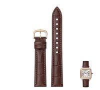 dongriuk Correas De Reloj De Cuero Con Hebillas De Pasador Compatibles Con Tank Dumont Santos Para Hombre Y Mujer.(Brownr,17mm)
