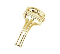 dongriuk Hebilla de acero inoxidable para reloj Cartier Santos Blue Ballon PASHA, nueva hebilla metálica plegable.(Gold,18mm)