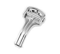 dongriuk Hebilla de acero inoxidable para reloj Cartier Santos Blue Ballon PASHA, nueva hebilla metálica plegable.(Silver,14mm)