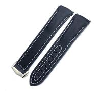 dongriuk New Nylon Rubber Watchband Fit For Omega Seamaster 300 AT150 Speedmaster Silicone Watch Strap(Black Yellow,21mm)