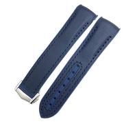 dongriuk New Nylon Rubber Watchband Fit For Omega Seamaster 300 AT150 Speedmaster Silicone Watch Strap(Smokey Mauve,22mm)