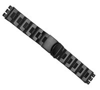 dongriuk Pulsera de metal con núcleo de acero sólido para Swatch YCS Yas YGS, cadena de reloj cóncava convexa, correa de reloj de hierro para hombres y mujeres(G20 Black,19mm)