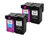 DONGXINGCUNZG Cartucho de Tinta 652XL, Color Negro, Compatible con Impresora Deskjet 1115 1118 2135 2136 3635 3636 3835 4535(2 Set 4 PCS)