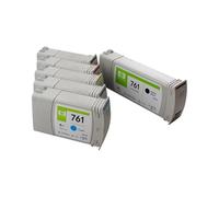 DONGXINGCUNZG Cartucho de Tinta de inyección de Tinta Compatible con Repuesto 761 HP761, Completo con Tinta pigmentada for Impresora DesignJet T7100 T7200, 6 Colores(1SET (6PCS))