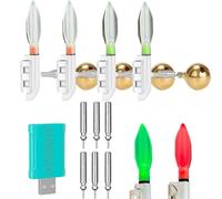 DONGZQAN 4pcs Pesca Alarma Campana Alarma de Pesca Alarma de Pesca Alarma de Pesca Alarma de Pesca Regalo de Pesca Nocturna Swingers Con Cargador y Batería