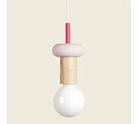 DONHEK Iluminación Colgante de Madera Moderna Lámpara Colgante Industrial Mini lámpara Colgante de Madera para Isla de Cocina, Comedor, Granero, Bar, Pasillo Mini lámparas Colgantes Star of Light