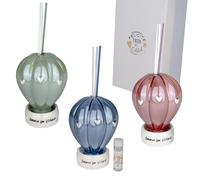 Doni Bomboniere 1 difusor de ambiente con forma de aniversario con forma de globo aerostático con corazones en la base redonda y la frase amar hace volar ideas de regalo completas originales baratas