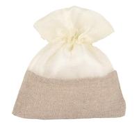 Doni Bomboniere 12 bolsas para peladillas con tiras de peladillas, saquitos para confirmación, boda, aniversario, para elegantes tarjetas de mesa, embalaje bicolor, ideas de regalo