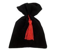 Doni Bomboniere 6 bolsas para peladillas con cuerdas y borla roja, ideas de regalo completas originales económicas