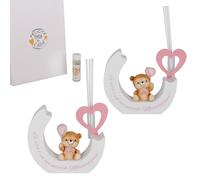 Doni Bomboniere Bautizo 1 unidad difusor esencia con osito primer cumpleaños globo entre las manos en la base hay la inscripción La vida es una aventura maravillosa surtido en dos modelos Ideas