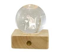 Doni Bomboniere Bautizo 1pcs Lámpara LED con Base Cuadrada Comunión Bola El Principe Y La Rosa Grande Ideas Regalo Completas Originales Baratas