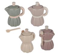 Doni Bomboniere Boda - Azucarero de moka de cerámica italiana en 4 variantes diferentes con cerámica a rayas acompañada de cucharilla ideas útiles novios boda original