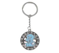 Doni Bomboniere Nacimiento 12 piezas llavero rueda con texto Baby Bautizo Primer Cumpleaños Osito Celeste Azul Ideas Regalo Completas Originales Económicas