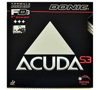 Donic Acuda S3 - Revestimiento para Raquetas de Ping Pong, 1200027, Negro, MAX