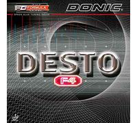 Donic Desto F4 - Goma para Tenis de Mesa (1,8 mm, Rojo)