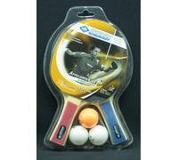 Donic Schildkröt 2er Raqueta de Tenis Mesa Set 3 Bolas Pimpón Level 300 Nuevo