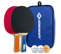 Schildkröt Set de Tenis de Mesa Donic-Schildkröt Hobby – 2 jugadores, 2 raquetas, 3 pelotas, bolsa