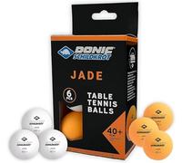 Donic-Schildkröt Jade Pelotas Tenis de Mesa | Poly 40+ Oficial 40 mm | Pack 6 un. (3 Blancas + 3 Naranjas) | Ideal recreación y Entrenamiento