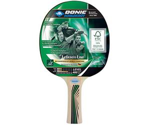 Donic Schildkröt Legends Jade | Pala Tenis de Mesa Nivel 400 | Goma Jade ITTF + Esponja 1,6 mm | Mango Cóncavo Ergo | Madera FSC Sostenible