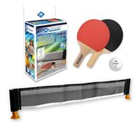 Donic-Schildkröt Mini Set de Tenis de Mesa FSC, 2 Raquetas FSC, Red con Postes de Ventosa, 1 Pelota, en un Embalaje de Cartón