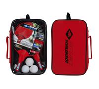 Donic-Schildkröt Set de Tenis de Mesa para Exterior, 2 Raquetas de Plástico, Resistente a la Intemperie y Lavable, 3 Pelotas, en una Práctica Bolsa de Transporte, 788662