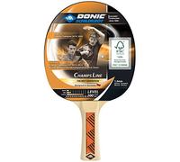 Donic-Schildkröt Raqueta de Tenis de Mesa Champs Line 200 | Espinillas Exteriores | Esponja de 1,0 mm | Mango Cóncavo | Ideal para Principiantes