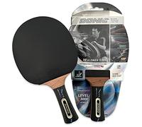 Donic-Schildkröt Schildkröt Waldner 3000 Raqueta de Tenis de Mesa, Mango ABP, Esponja 2.1 mm, Madera de Carbono, Almohadilla Liga-ITTF